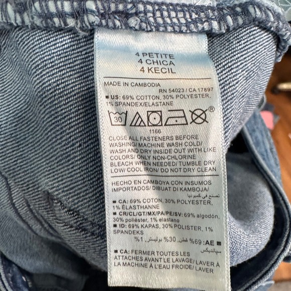 Old Navy Straight Jeans Women 4 Petite Blue High Rise Wow Straight Stretch - Picture 4 of 10